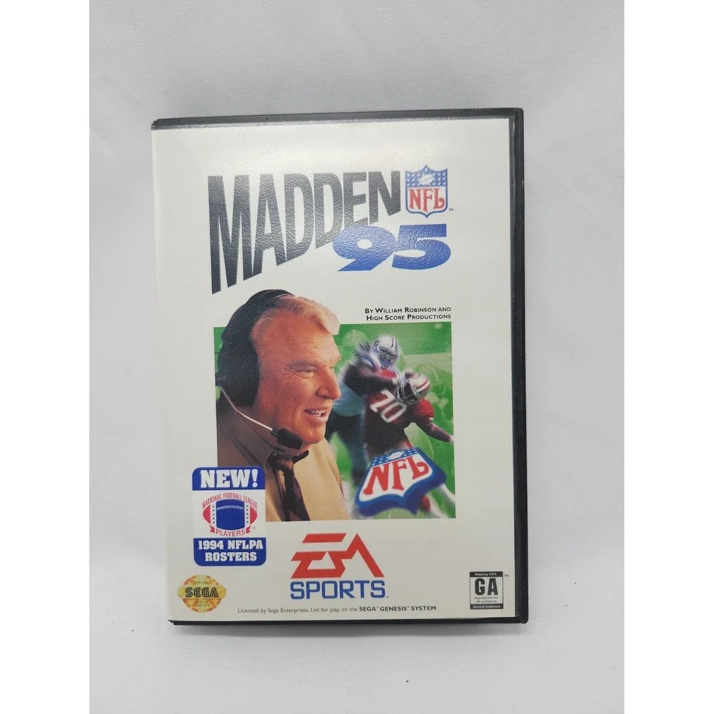 Madden NFL 95 Sega Genesis Complete CIB TESTED WORKS GREAT